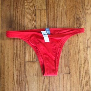 Red Cheeky Bikini Bottom